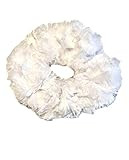 Scrunchies By Mar Handmade Faux Fur White Scrunchie | Amazon (US)