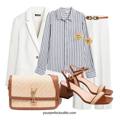 Chic and elegant workwear with a white blazer 
Spring outfits for office 

#LTKfindsunder50 #LTKstyletip #LTKworkwear