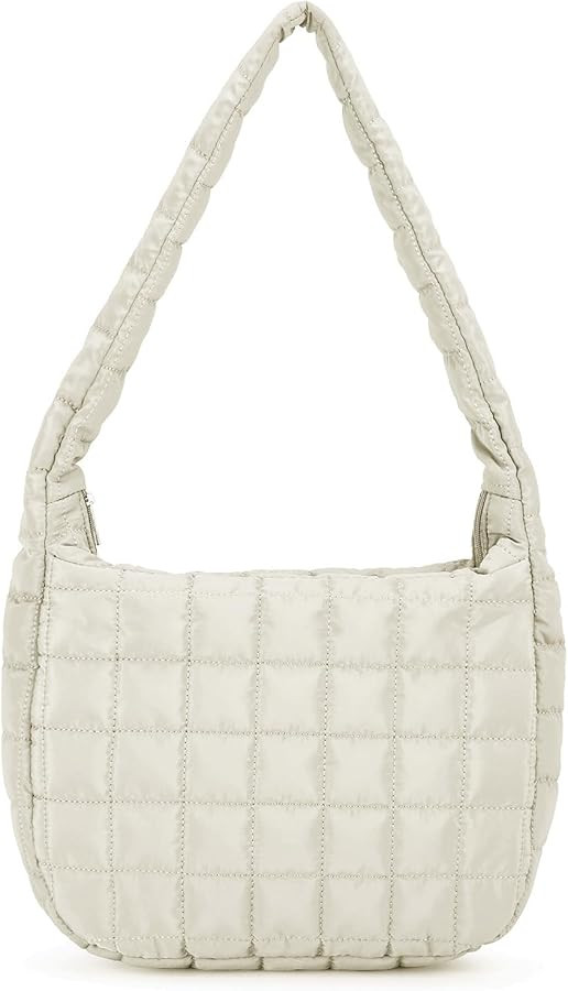 Women's Quilted Shoulder Bag Padded Tote Bag Large Capacity Hobo Purse Lightweight Nylon Padding ... | Amazon (US)