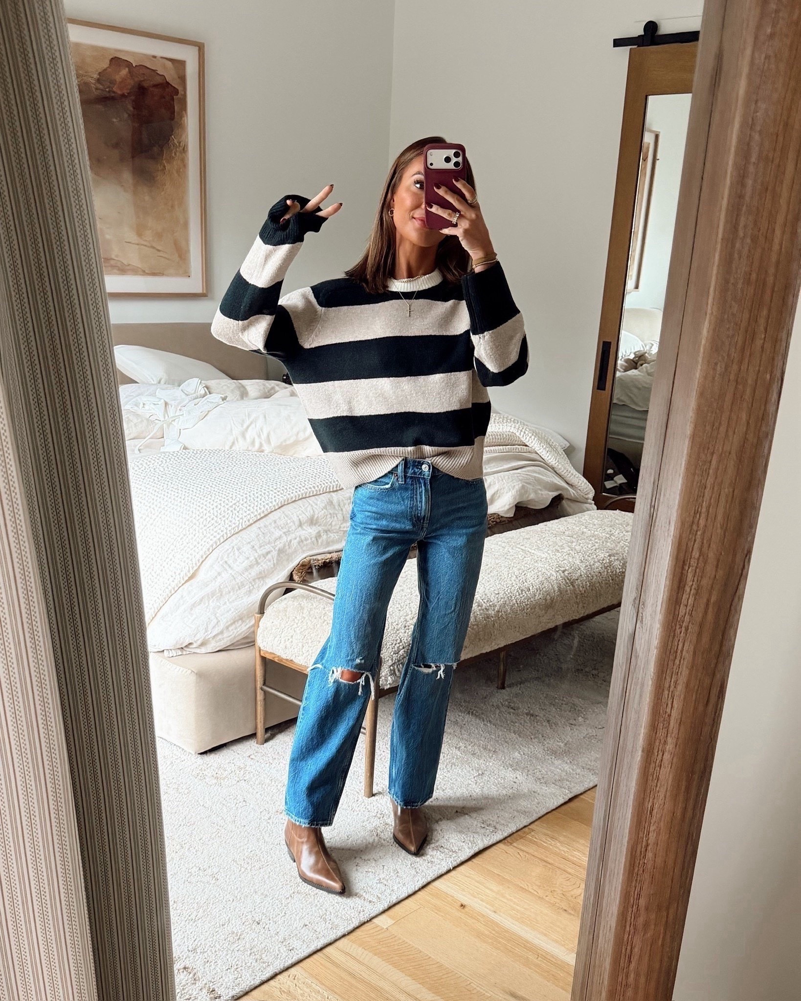 sweater + denim both on sale 🤍

#LTKSaleAlert