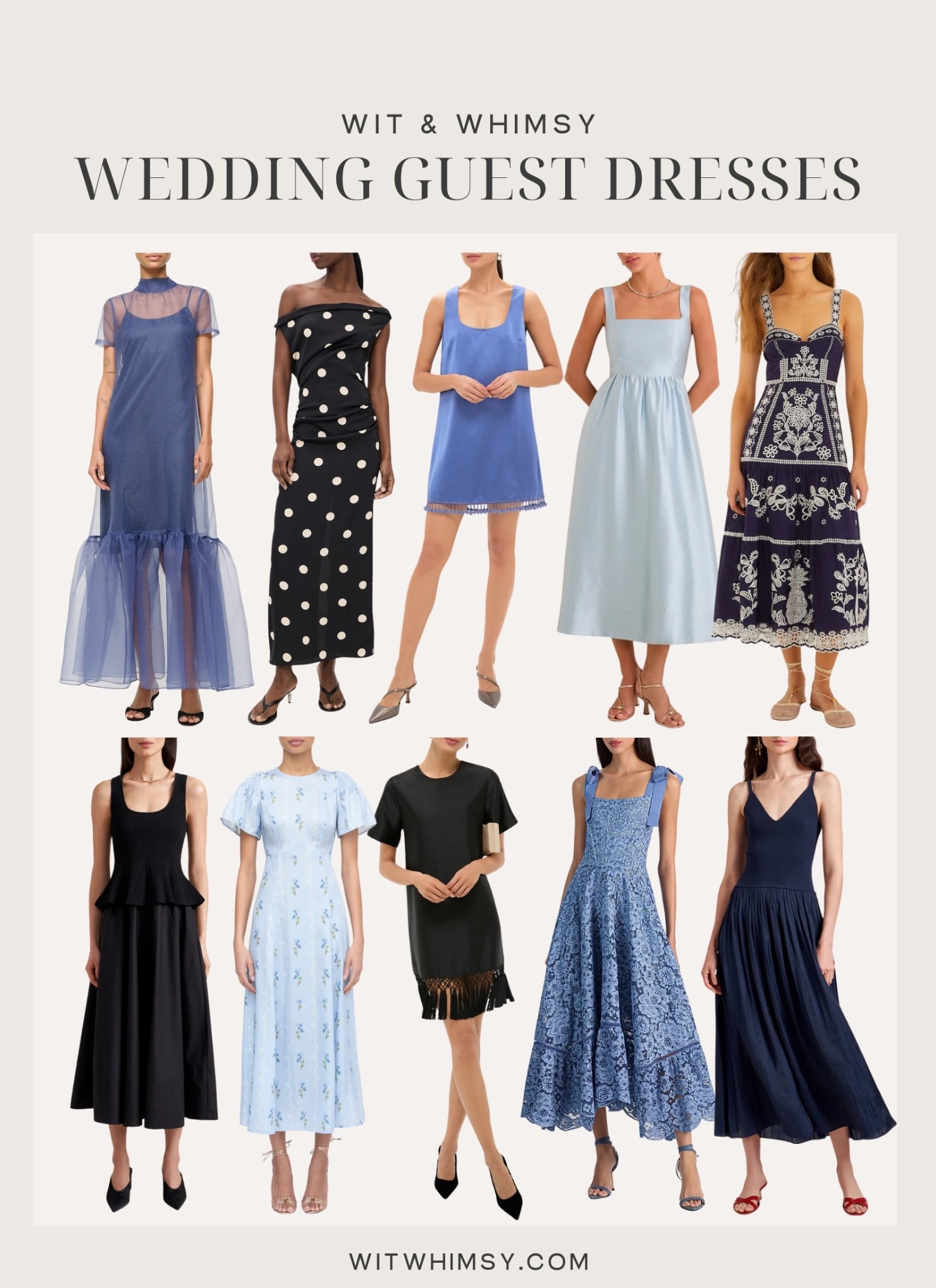 Spring and summer wedding guest dresses 

#LTKSeasonal