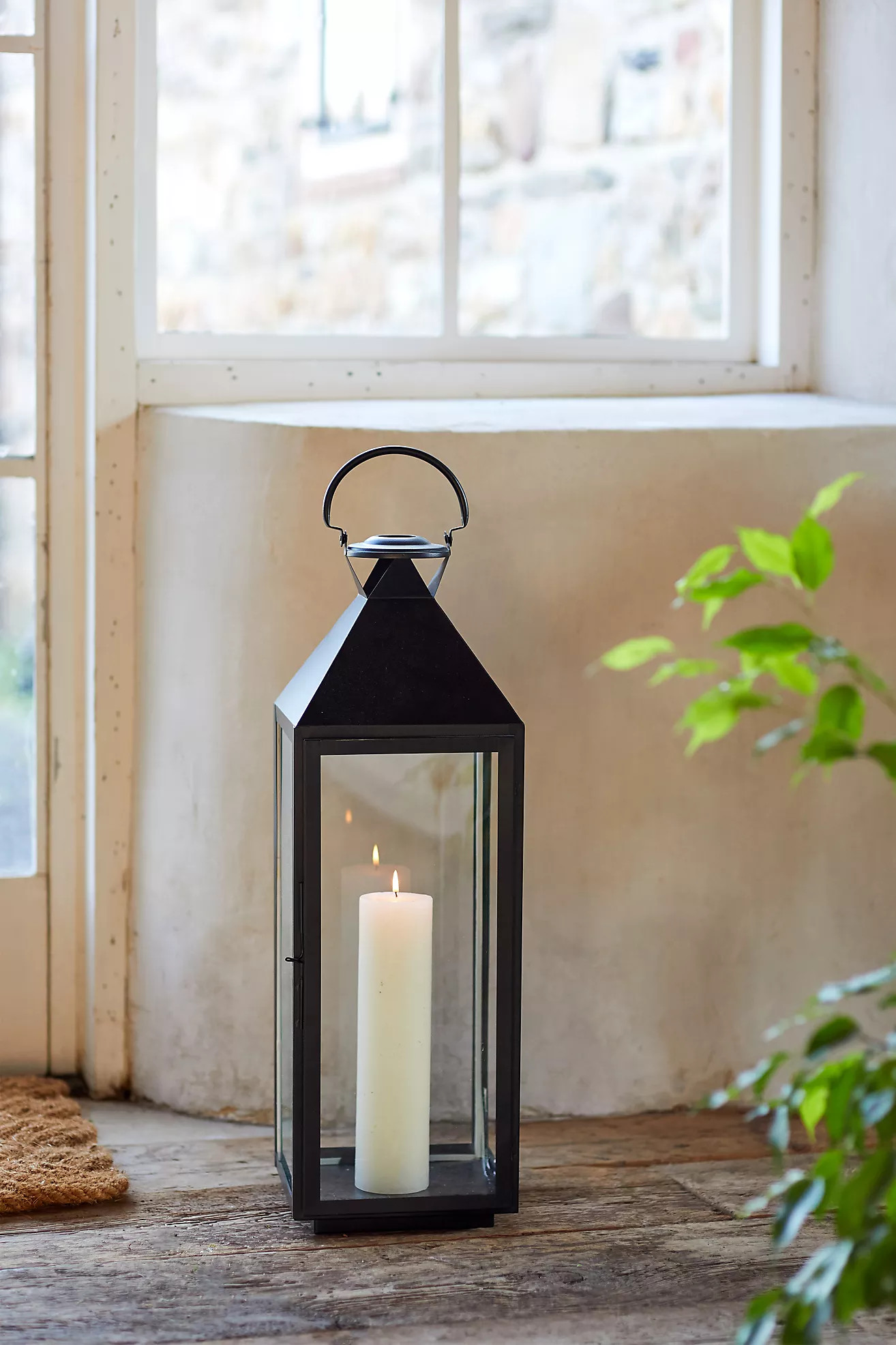 Matte Black Lantern | Anthropologie (US)