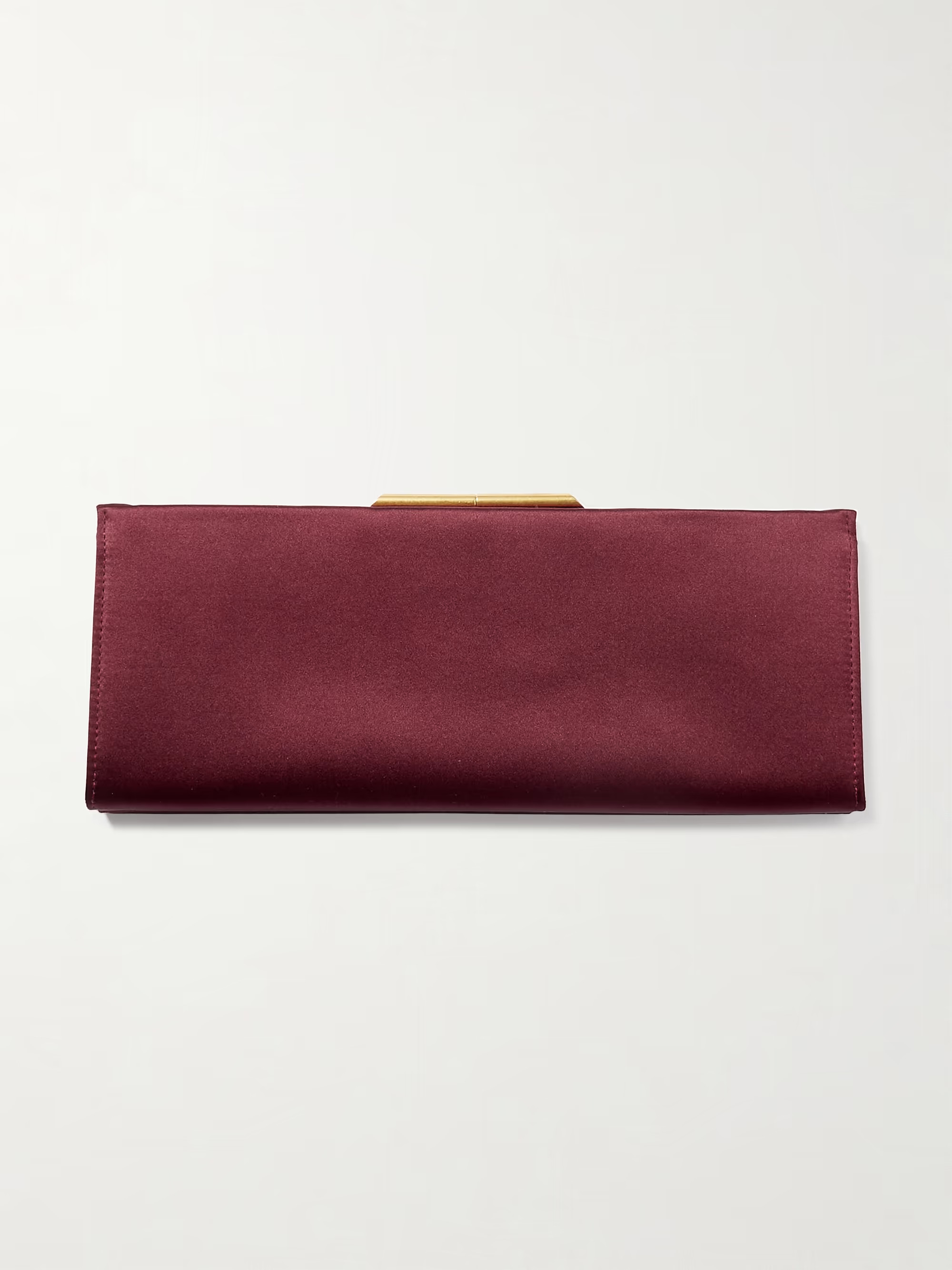 Midnight small satin clutch | NET-A-PORTER (US)