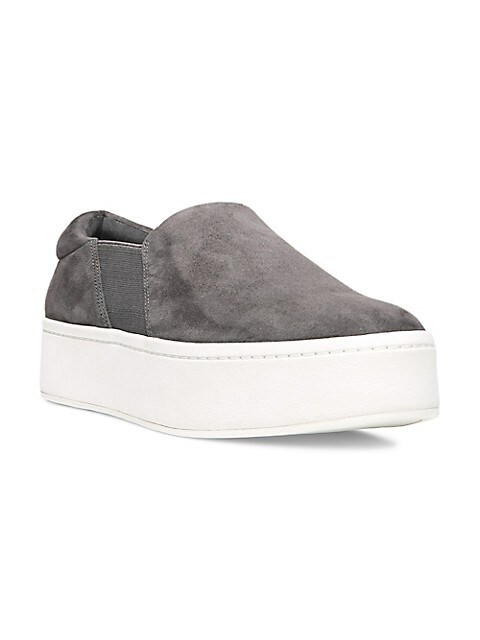Warren Slip-On Platform Suede Sneakers | Saks Fifth Avenue