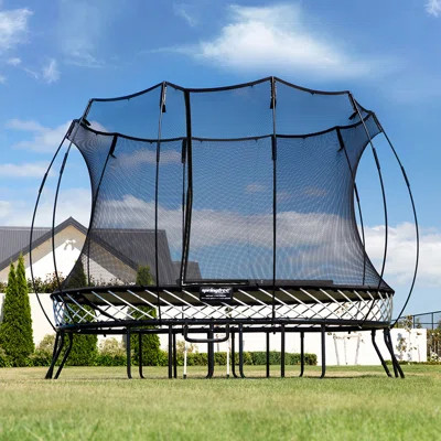 Springfree Trampoline Kids Outdoor Medium Oval 8 x 11' Trampoline with Enclosure | Wayfair North America