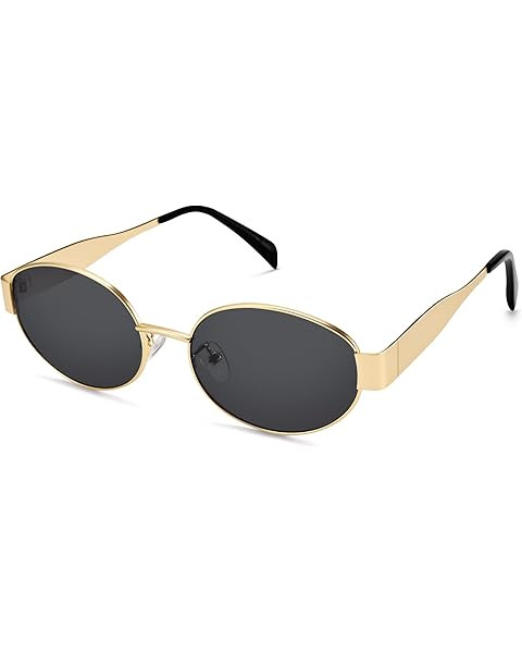 SOJOS Retro Oval Sunglasses for Women Trendy Classic Shades UV400 Protection SJ1256 | Amazon (US)