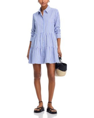 AQUA Striped Mini Dress - Exclusive  | Bloomingdale's Women | Bloomingdale's (US)