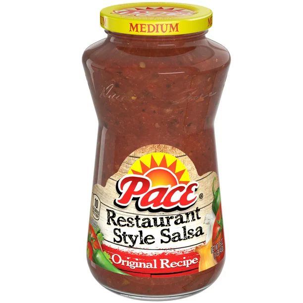 Pace Salsa, Restaurant Style, Original Recipe, Medium Salsa, Perfect for Taco Night, 16 oz. Glass... | Walmart (US)