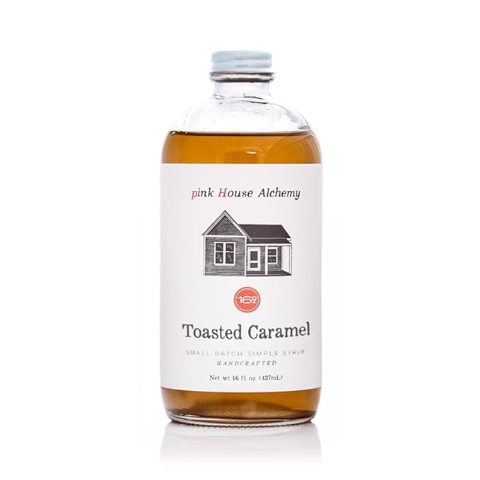 Pink House Alchemy Toasted Caramel Simple Syrup – 16oz Bottle – Handcrafted All-Natural Mixer... | Amazon (US)