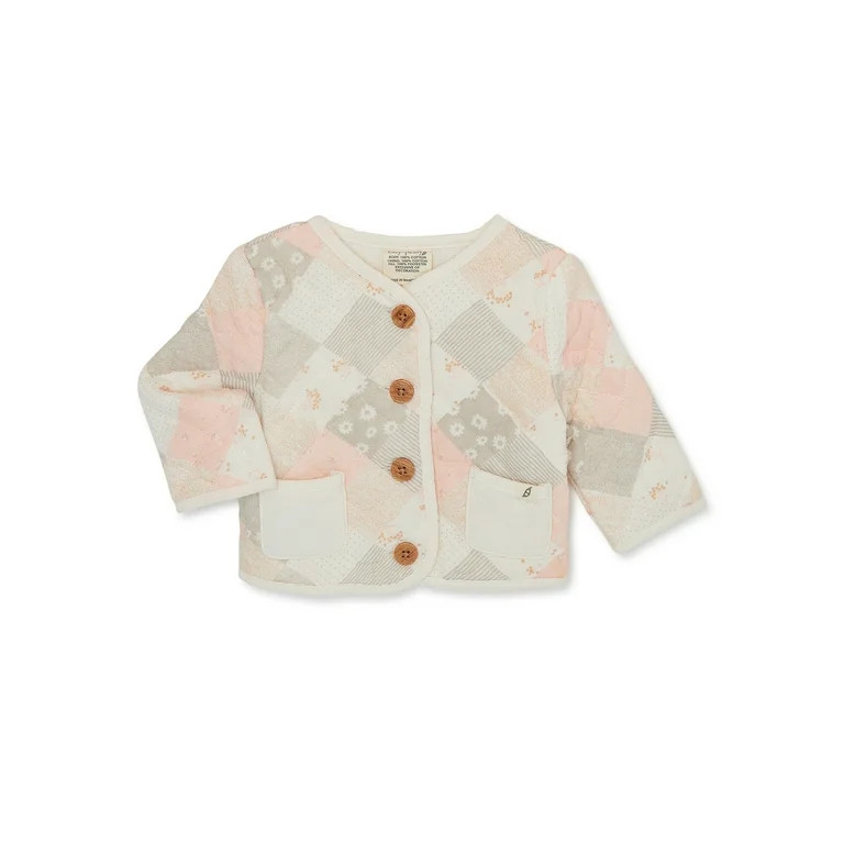 easy-peasy Baby Girl Quilted Jacket, Sizes 0-24 Months | Walmart (US)