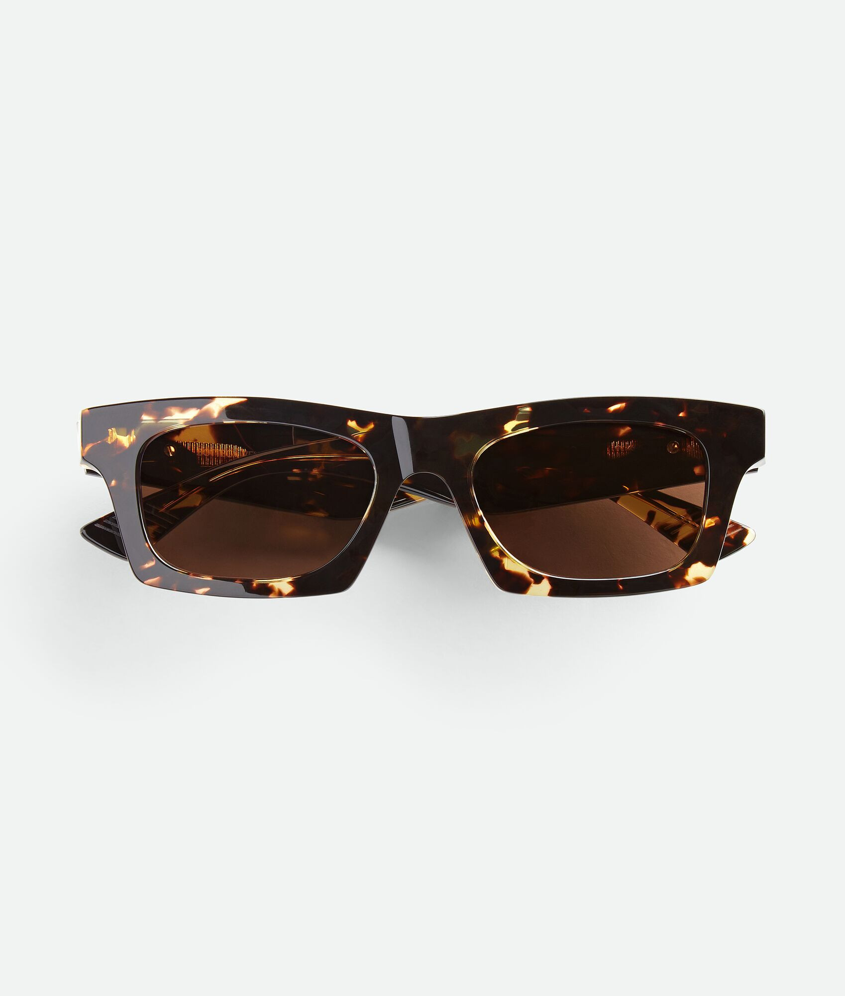 Classic Squared Sunglasses in Havana/brown | Bottega Veneta US | Bottega Veneta