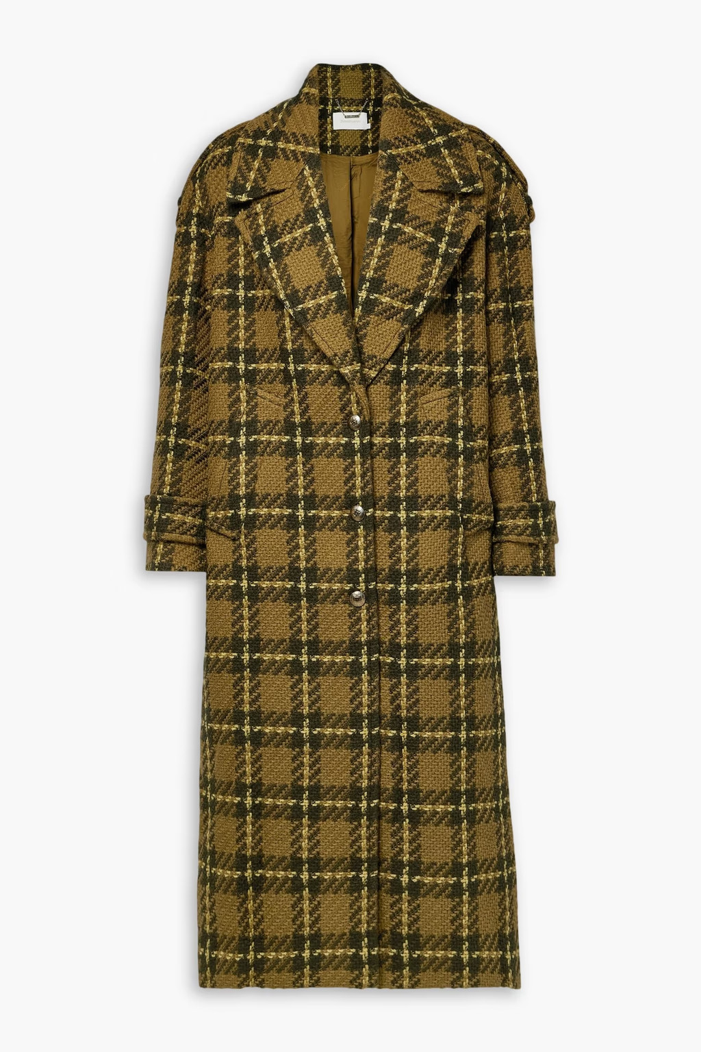 Checked wool-tweed coat | The Outnet (APAC)