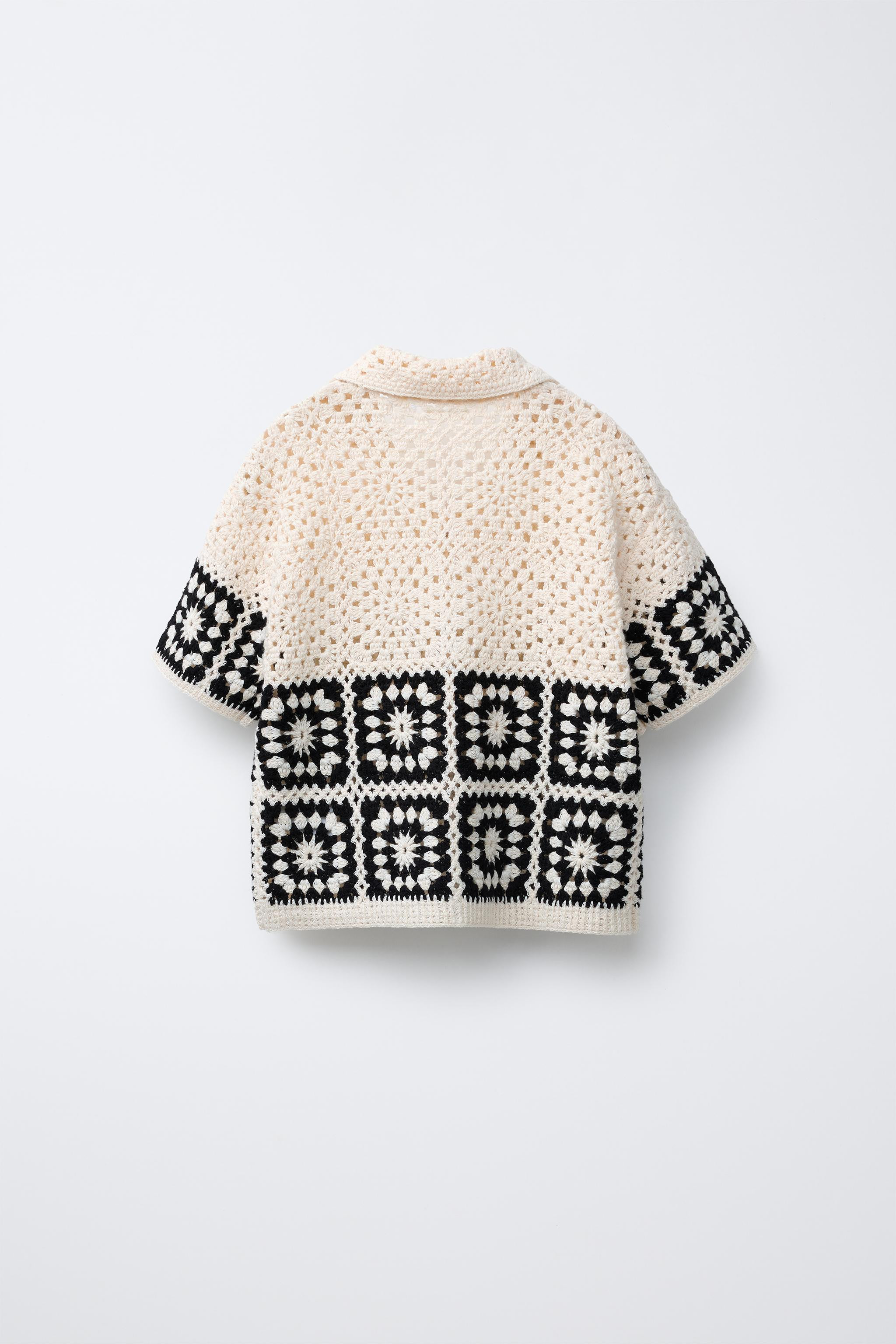 CROCHET KNIT SHIRT | Zara US