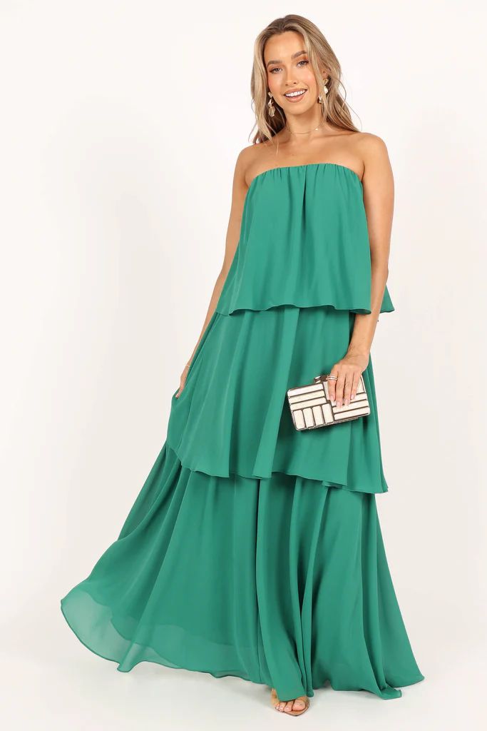 Bloom Strapless Maxi Dress - Green | Petal & Pup (US)