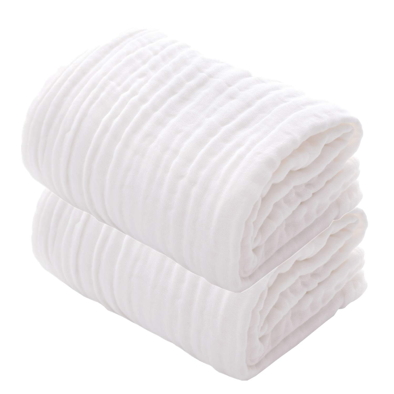 MUKIN Baby Bath Towels, Super Soft Cotton Receiving Blanket for Baby's Delicate Skin,2Pack Swaddl... | Amazon (US)