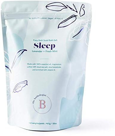 Sleep Lavender + Fresh Mint Bath Salts made with 100% Natural Essential Oils - 2lb bag (good for ... | Amazon (CA)