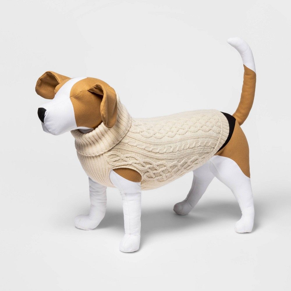 Dog and Cat Sweater - Cream - XS - Boots & Barkley | Target