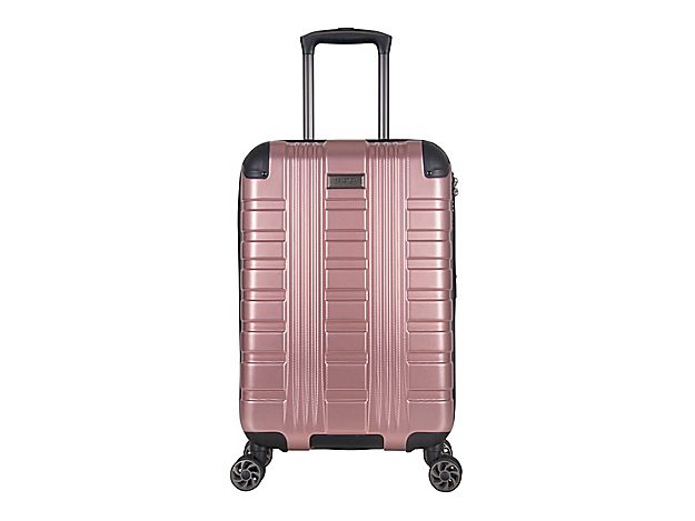 Kenneth Cole Embossed 20-Inch Carry-On Hard Shell Luggage - Women's - Rose Gold Metallic | DSW