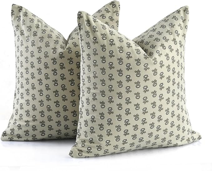 CPC 18x18 in Throw Pillow Covers for Farmhouse, Neutral Decorative Pillow Covers for Living Room ... | Amazon (US)