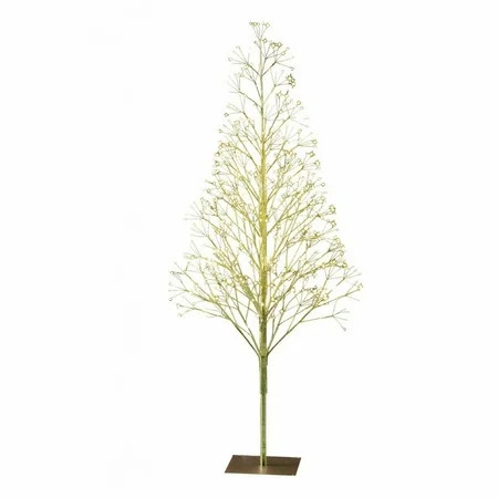 4' Pre-Lit Starburst Gold Artificial Christmas Tree with 500 Warm White Twinkling LED Lights, Christmas Decorations, by FlareFable | Walmart (US)