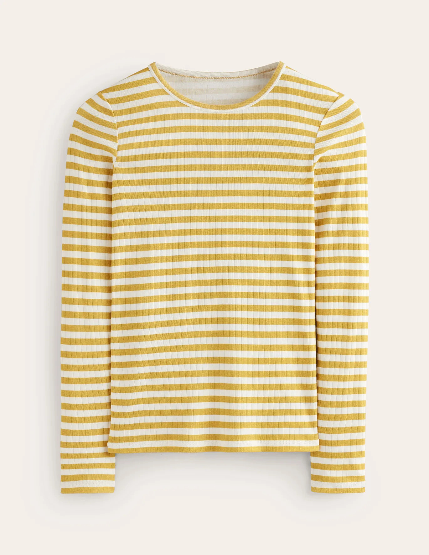Anna Rib Long Sleeve T-Shirt | Boden (US)