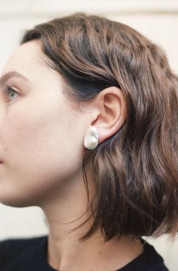 Baroque Pearl Stud Earrings | Nacre, LLC