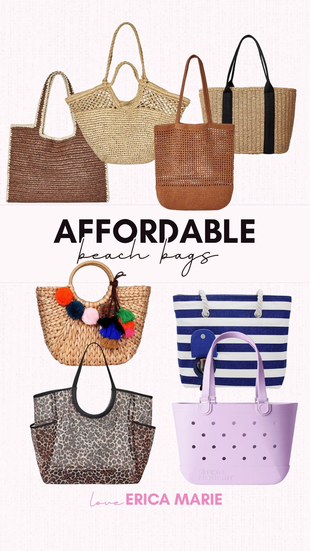 The cutest beach bags at the prices are here and I love every single one of these and love how much I can store in them. I use this striped wine tote for pool parties and beach days. 
Affordable beach bags 

#LTKOver40 #LTKSeasonal #LTKmomlife