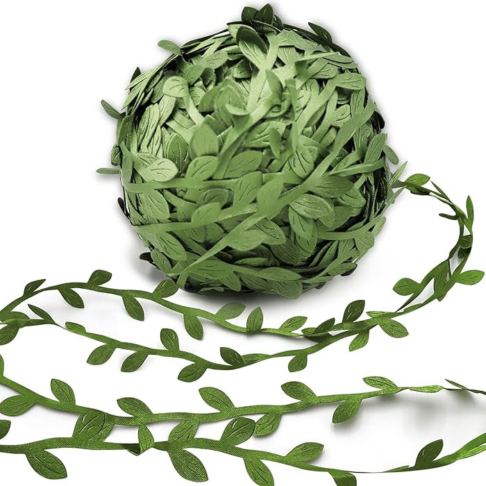 269ft Leaf Ribbon, Baby Shower Decorations Artificial Vines Leaf String Trim Ribbon for Decorativ... | Amazon (US)