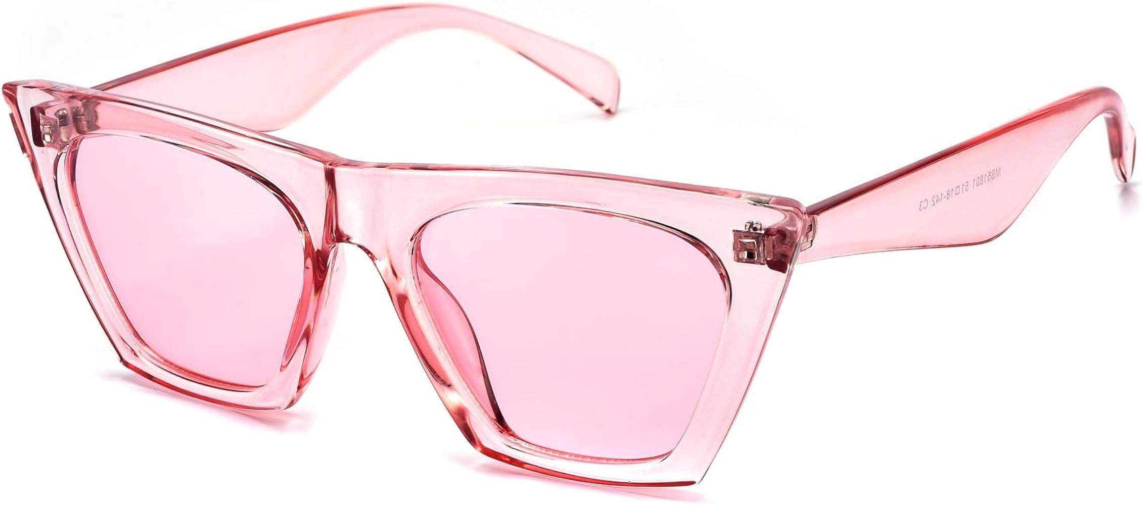 mosanana Square Cat Eye Sunglasses for Women Trendy Style Model-SHINE | Amazon (US)