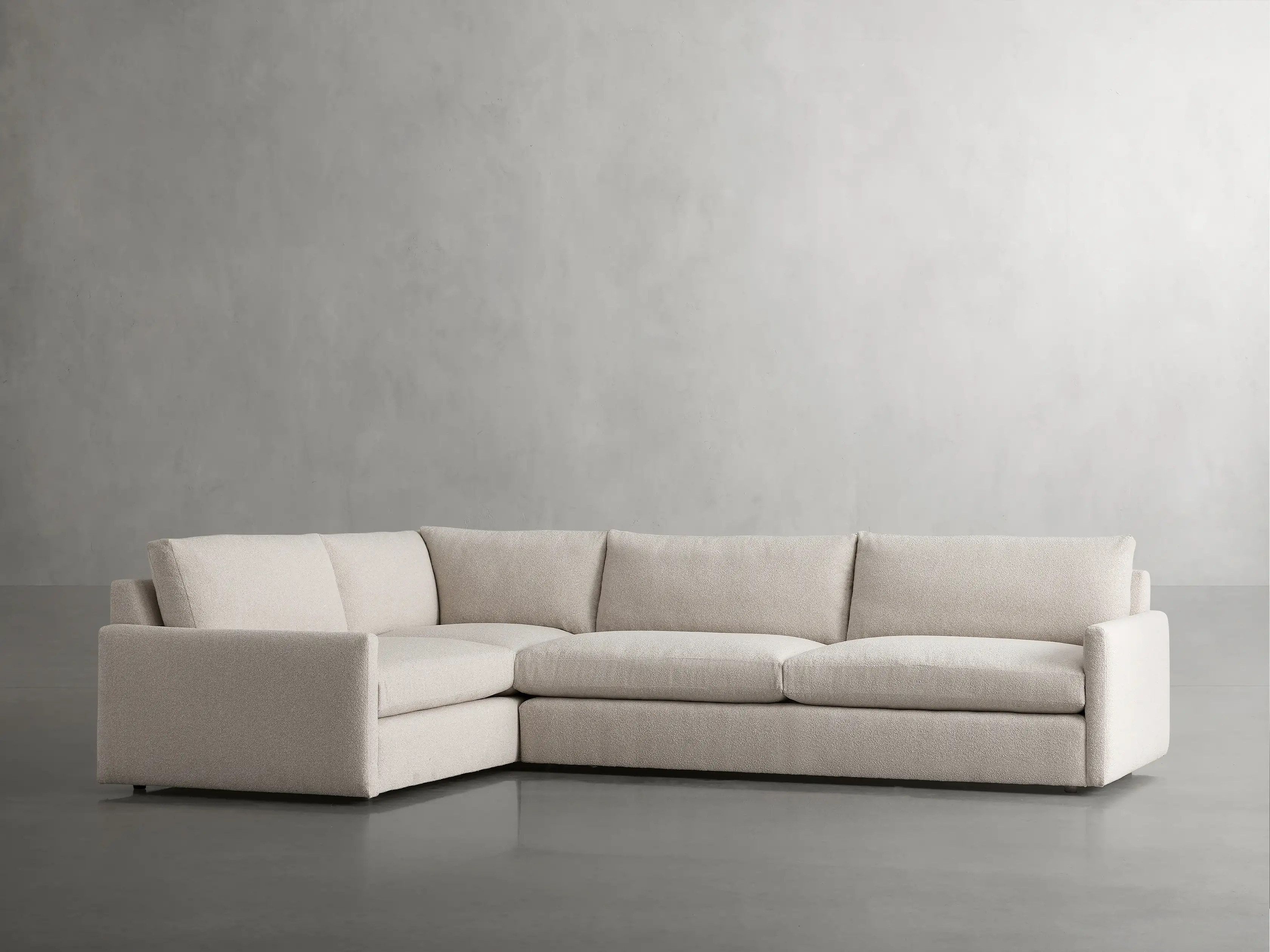 Kipton Two Piece Sectional in Promise Ecru | Arhaus