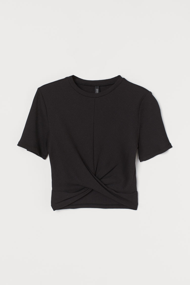 H & M - Crop Top - Black | H&M (US + CA)