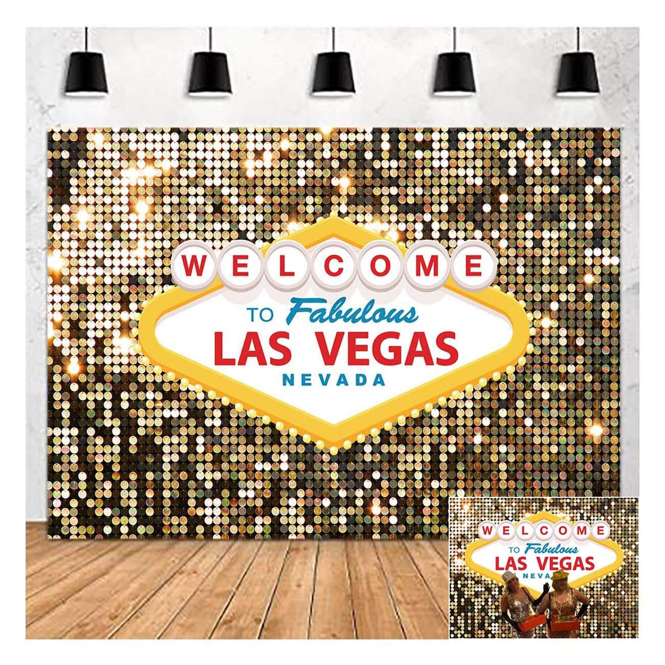Welcome to Las Vegas Photo Background Fabulous Casino Poker Movie Themed Photography Backdrops 5x... | Amazon (US)