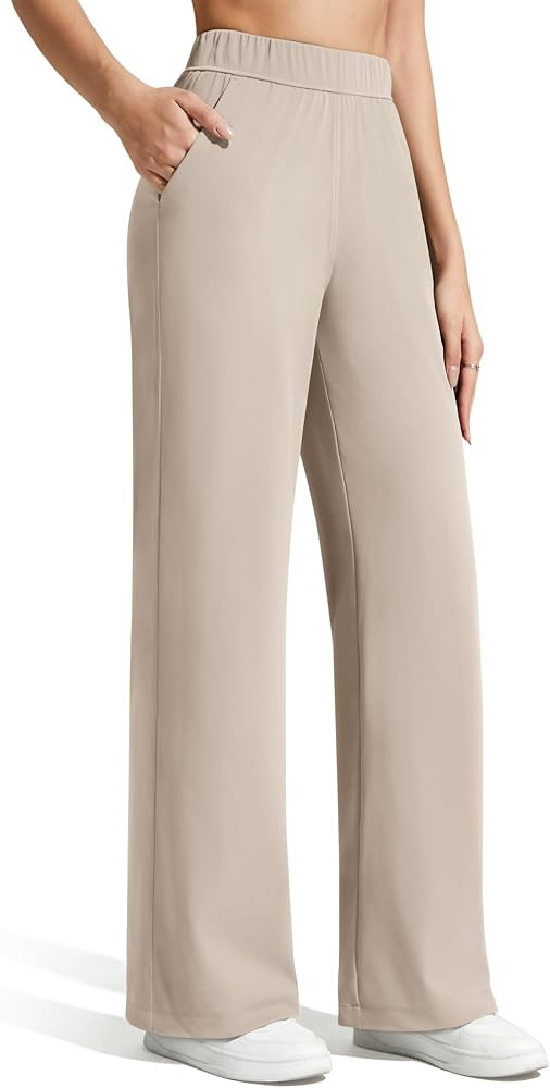 G4Free ShiftReady Women's Yoga Dress Pants with Pockets Wide Leg Work Pants Dressy Casual Trouser... | Amazon (US)