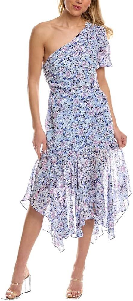 ASTR the label Women's One Shoulder Adriana Drop Waist Midi Dress | Amazon (US)