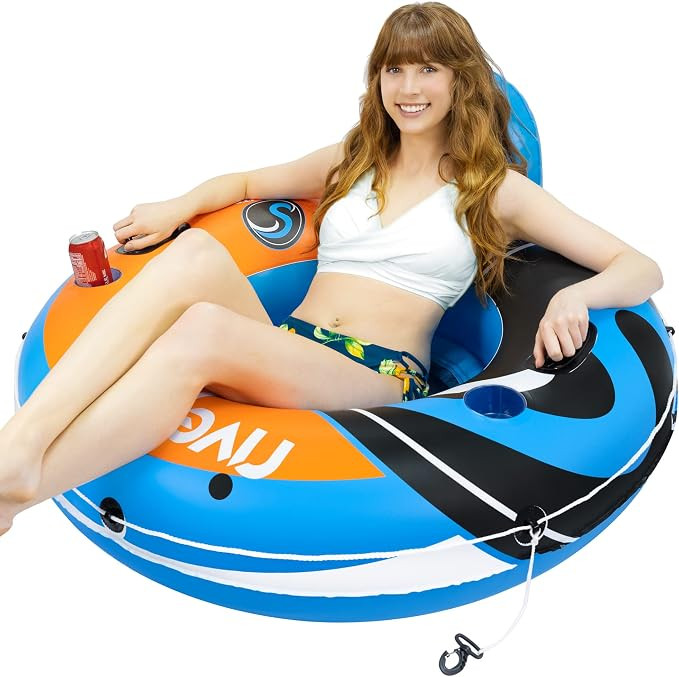 Sunlite Sports Inflatable River Tube Float - Heavy Duty River Float Pool Floats Lake Premium Wate... | Amazon (US)