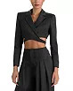 Alice and Olivia Leone Wool Stretch Wrap Blazer | Bloomingdale's (US)