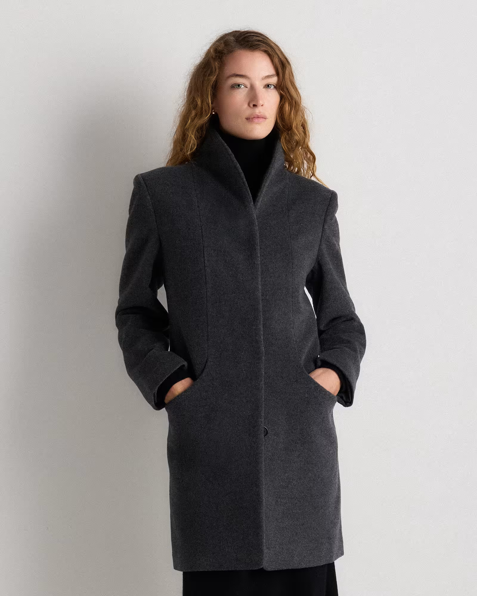 Wool Cashmere Cocoon Coat | Quince