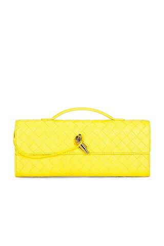 Bottega Veneta Andiamo Clutch in Yellow | FWRD 