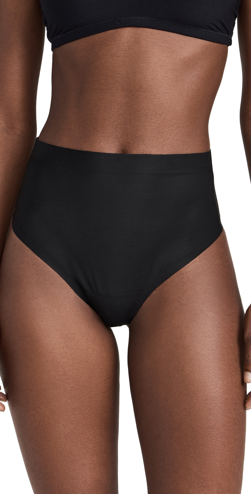 SPANX SPANXshape Sheer Control Thong Very Black S | Shopbop