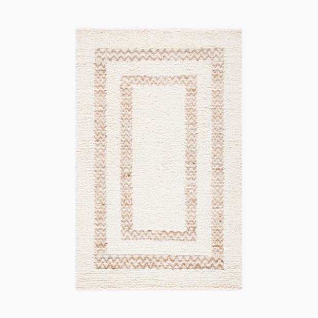 Natura Bordered Area Rug | Babylist