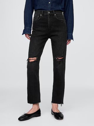 High Rise Cheeky Straight Jeans | Gap (US)