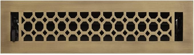 Signature Hardware 301608 Honeycomb Brass Floor Register - 2-1/4" x 12" (3-1/4" x 13-1/4" Overall... | Amazon (US)