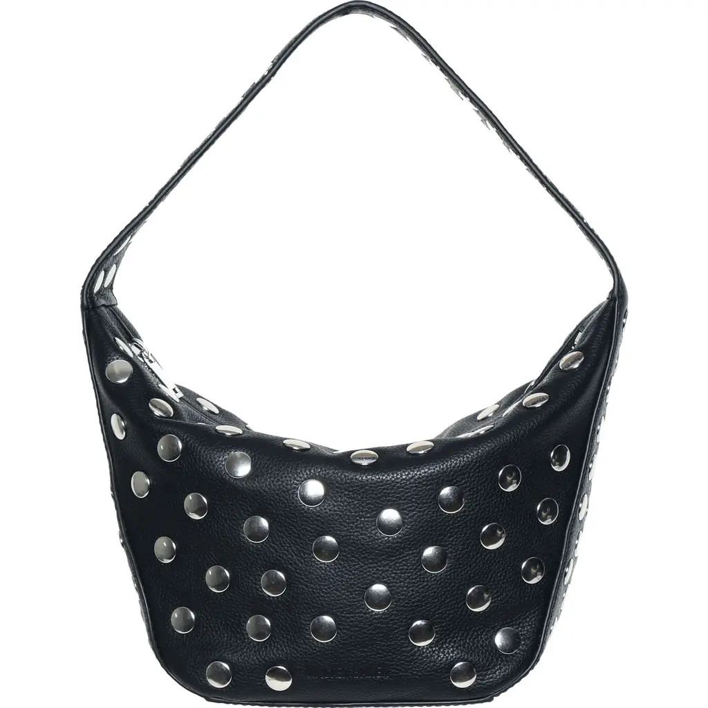 Walter Baker Hendrix Stud Leather Shoulder Bag in Black at Nordstrom Rack | Nordstrom Rack