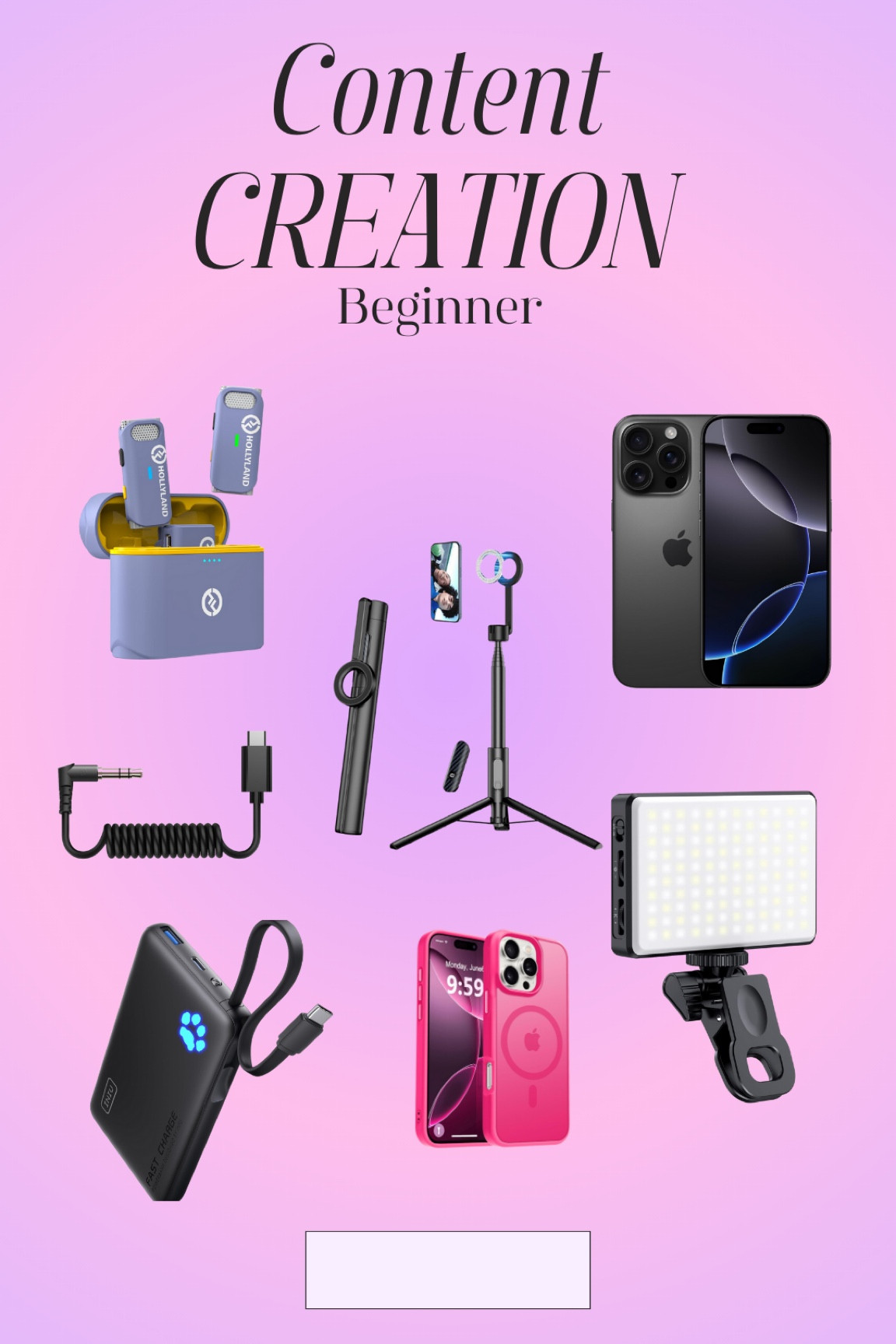 MUST HAVE if you are starting to create content✨ I love this new tripod that you can just place it and you don’t have to adjust anything. You have to have a magsafe case for it to work. I linked the case too. 