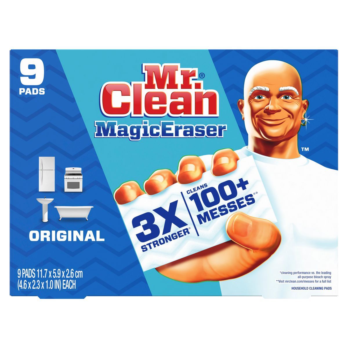 Mr. Clean Original Magic Eraser Cleaning Pads with Durafoam - 9ct | Target