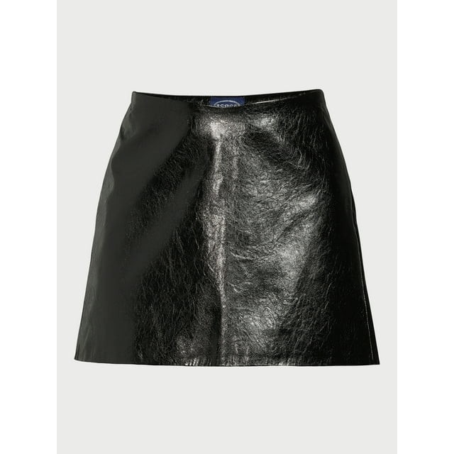 Scoop Women's Faux Leather Mini Skirt, Sizes 0-18 - Walmart.com | Walmart (US)