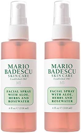 Amazon.com: Mario Badescu Facial Spray with Aloe, Herbs & Rosewater, 4 Fl Oz (Pack of 2) : Clothi... | Amazon (US)