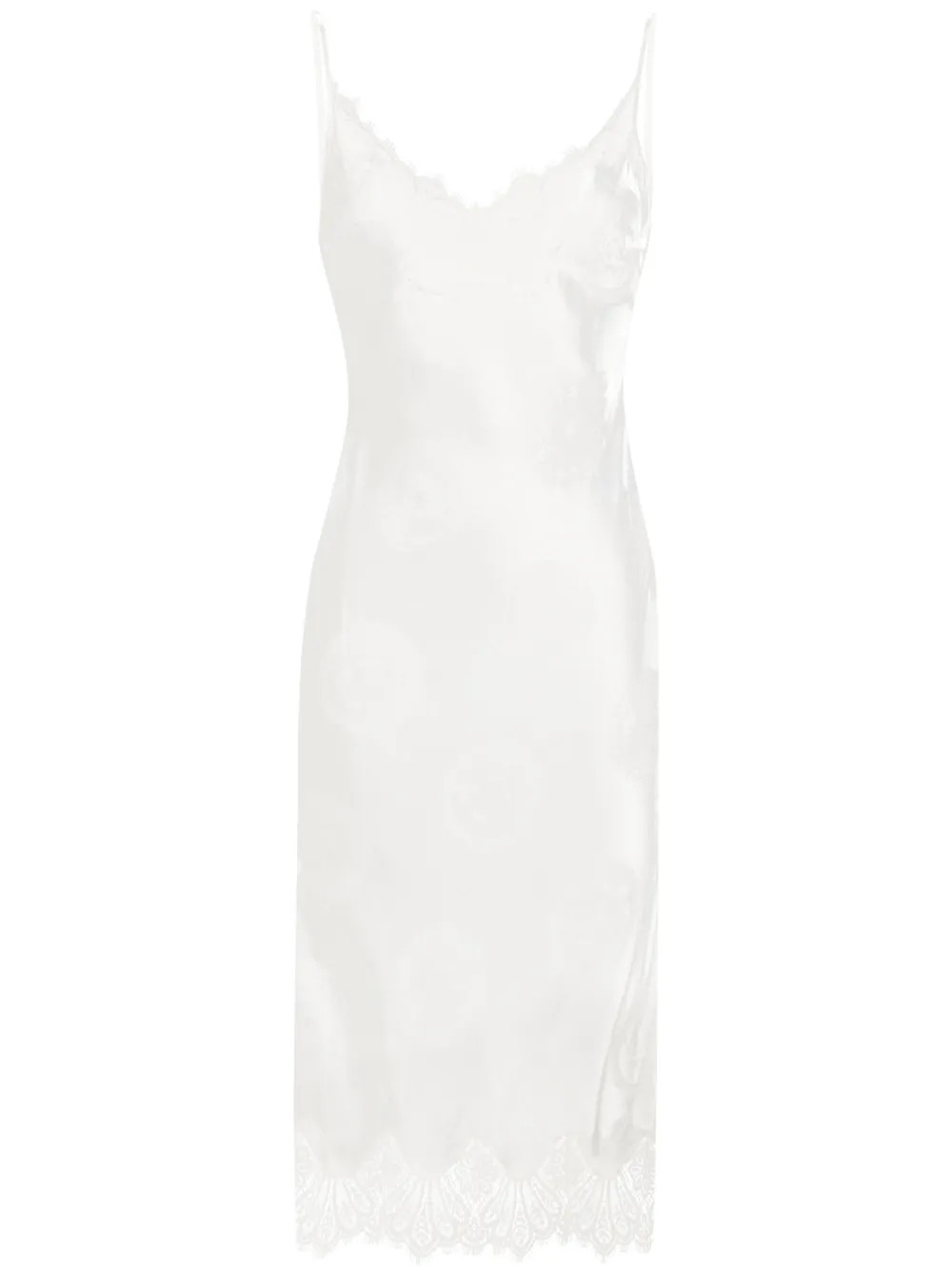 Coperni Cymatics floral-jacquard Slip Dress | White | FARFETCH | Farfetch Global