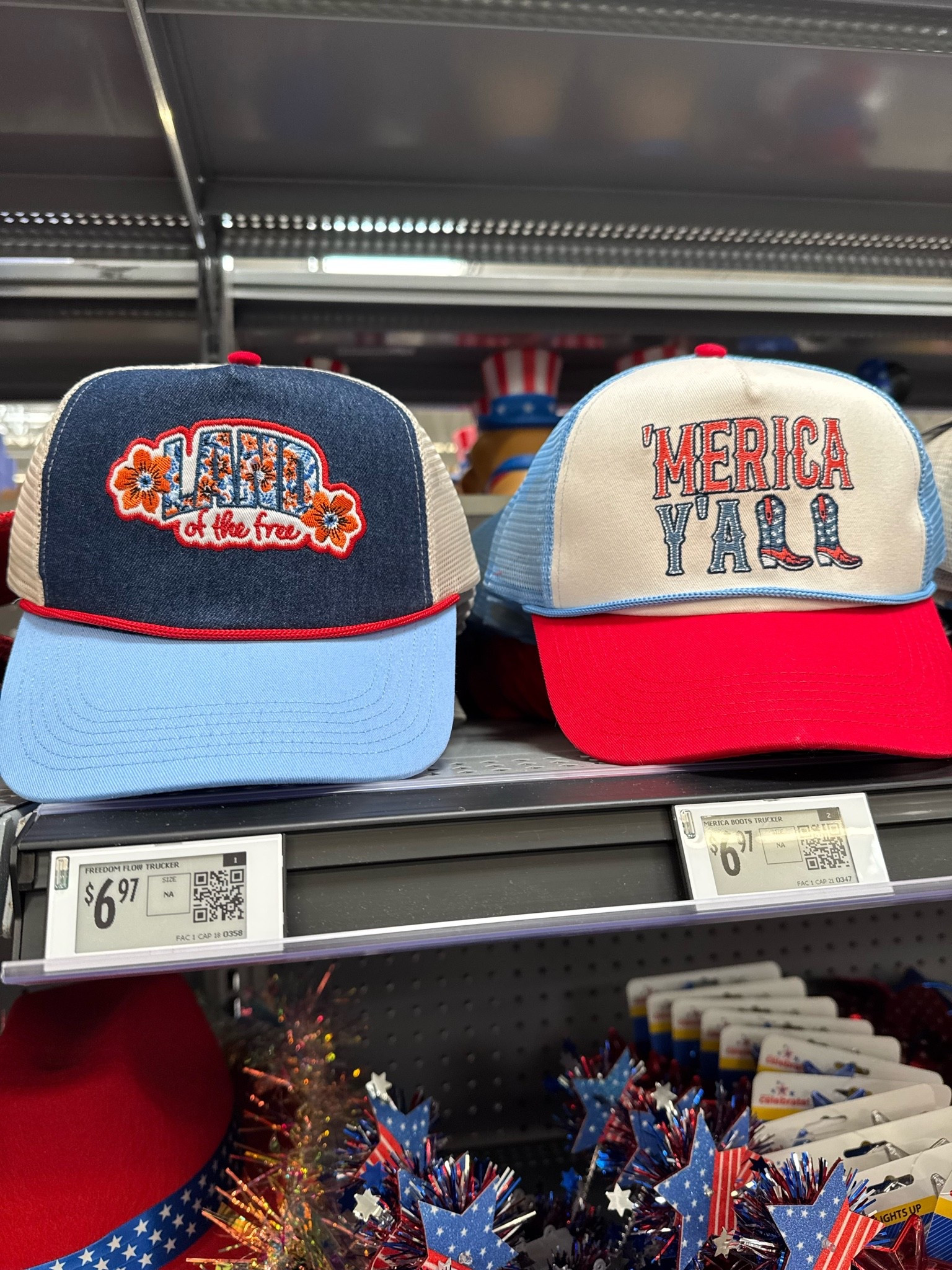 Walmart trucker hats ❤️💙🇺🇸 

Way To Celebrate Patriotic Trucker Hat for Adults - 'Merica Y'all, Red/White/Blue / Way to Celebrate Patriotic Land of the Free Trucker Hat for Adults, Red/White/Blue, One Size

#LTKootd #LTKSeasonal #LTKSwim
