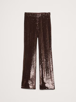 High-Rise Wide-Leg Sequin Pant | Banana Republic (US)
